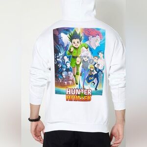 NWOT Hunter X Hunter Group Poster Hoodie in White - Size S